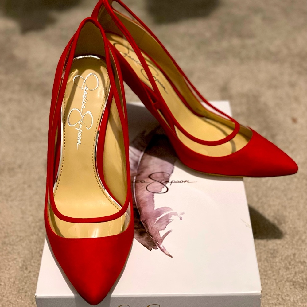 Jessica Simpson Purvista Red pump